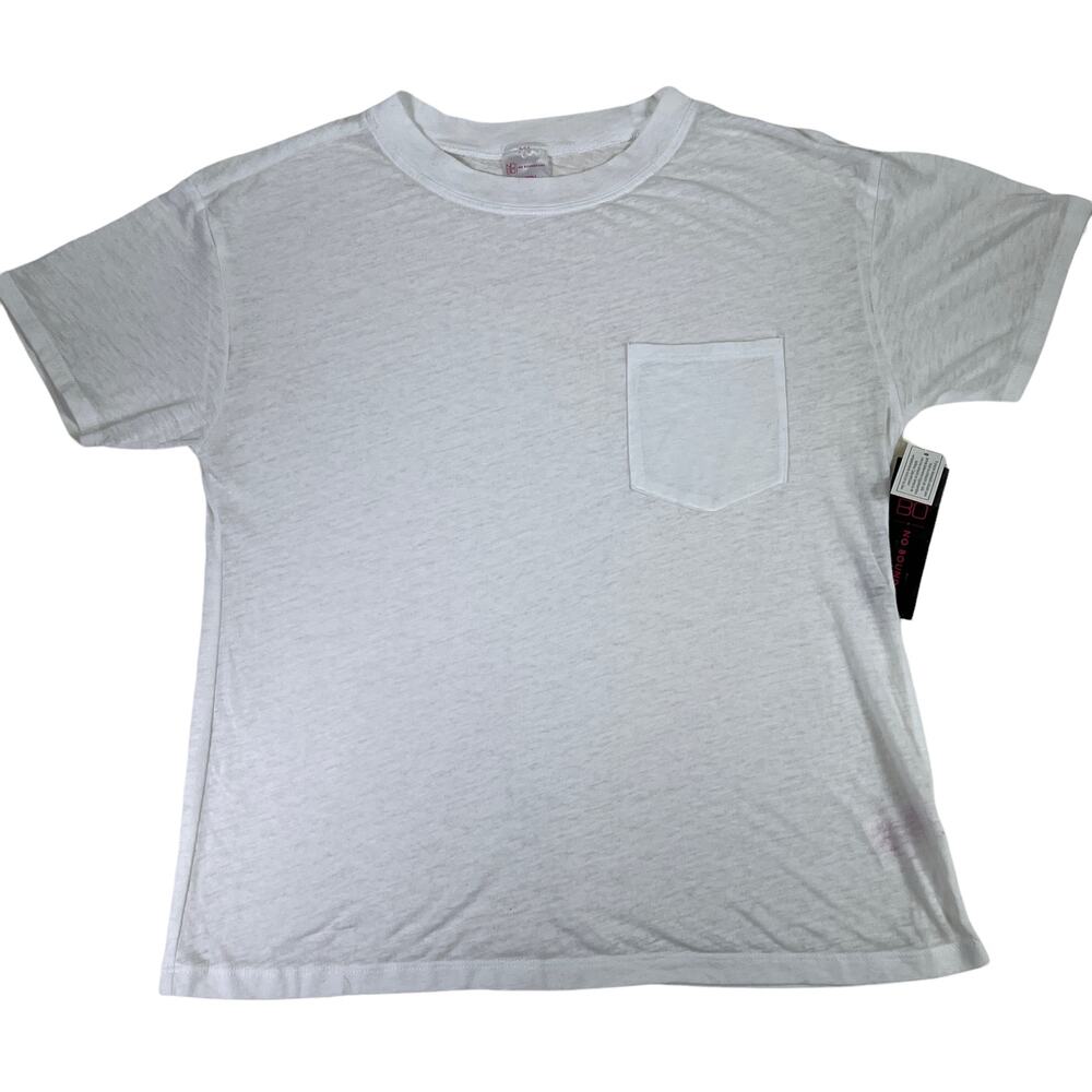 No Boundaries White Tee Shirt Top Juniors XS/XCH (1)